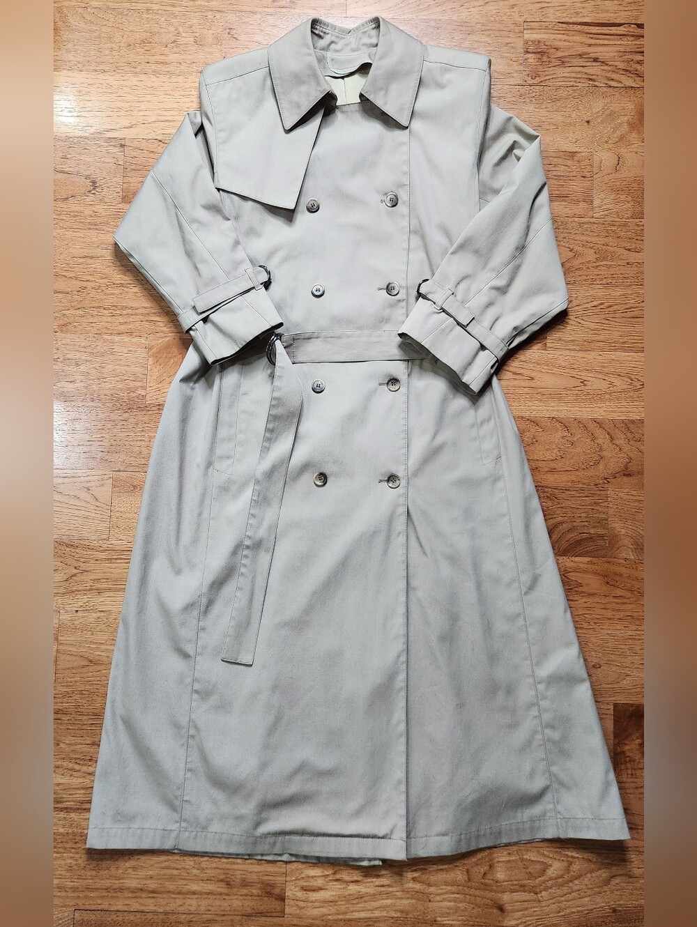 Vintage Double-Breast London Fog Khaki Trench, Wmn's Sz 8